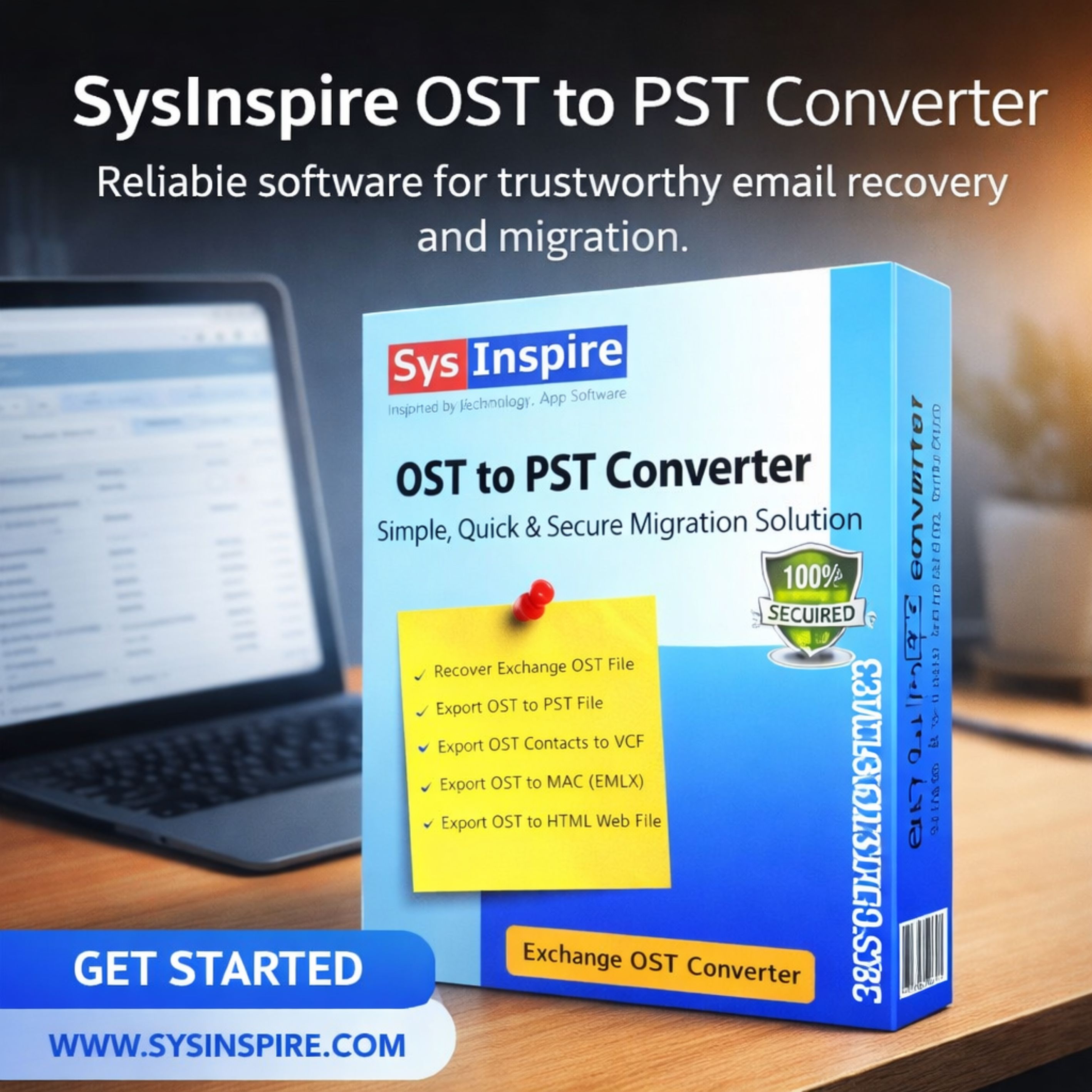 SysInspire OST to PST Converter